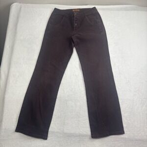 Lee Jeans One True Fit Brown Corduroy Pants Women's 5/6 Medium 28" x 30.5" Insea
